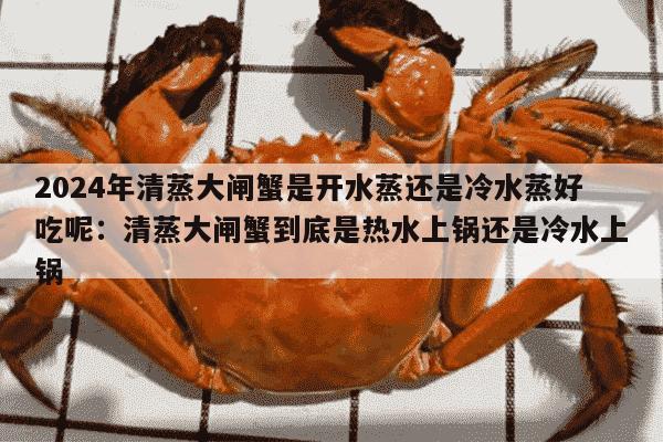 2024年清蒸大闸蟹是开水蒸还是冷水蒸好吃呢：清蒸大闸蟹到底是热水上锅还是冷水上锅