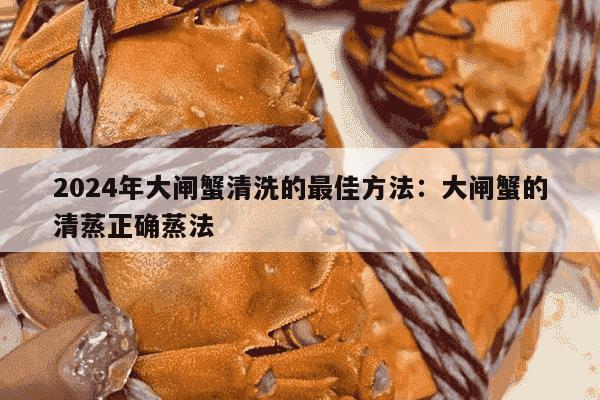 2024年大闸蟹清洗的最佳方法：大闸蟹的清蒸正确蒸法