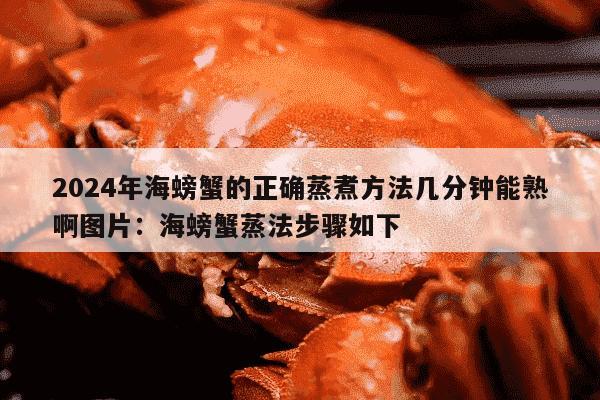 2024年海螃蟹的正确蒸煮方法几分钟能熟啊图片：海螃蟹蒸法步骤如下