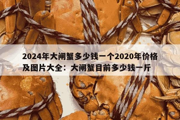 2024年大闸蟹多少钱一个2020年价格及图片大全：大闸蟹目前多少钱一斤