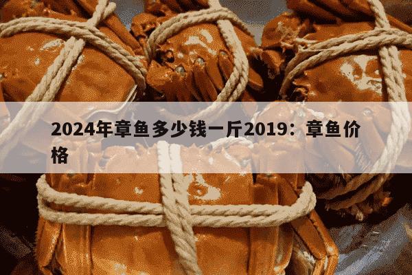 2024年章鱼多少钱一斤2019：章鱼价格